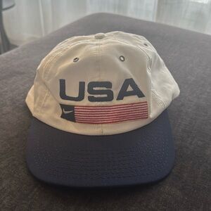 Vintage 90s nike USA track & field SnapBack hat